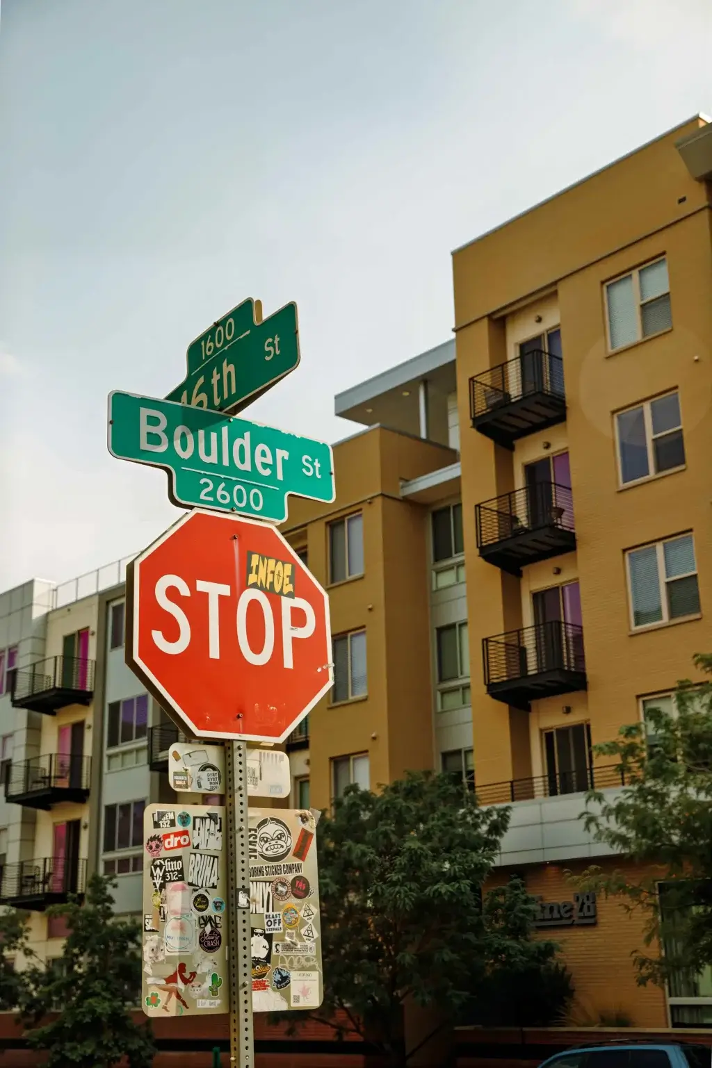 line28 apartments stop sign